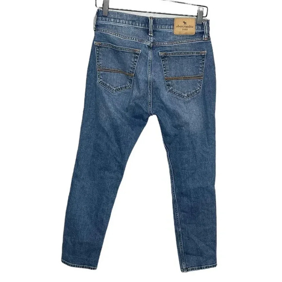 Abercrombie Kids Boys Tapered Leg Distressed Jeans Size 13/14 - Picture 6 of 6